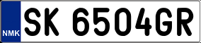 Truck License Plate